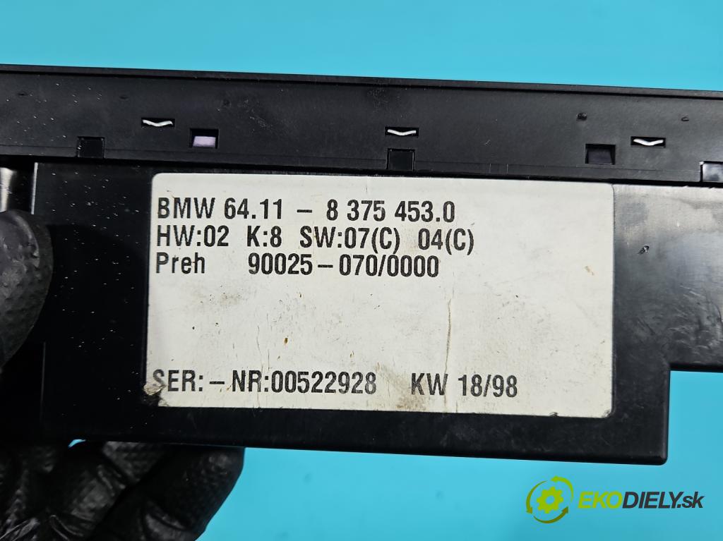 Bmw 5 E39 1996-2003 2.0 R6 150 HP manual 110 kW 1991 cm3 4- panel kúrenia 8375453