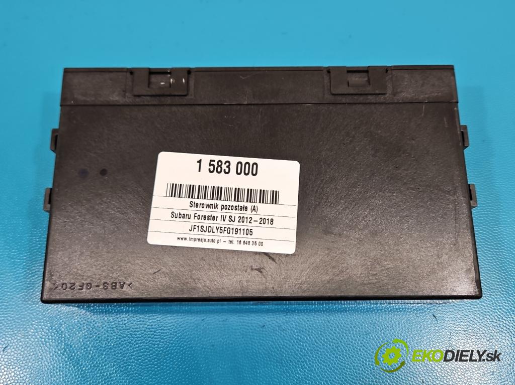 Subaru Forester IV SJ 2012-2018 2.0 BOXER 147 HP automatic 108 kW 1998 cm3 5- riadiaca jednotka ostatné 88281FJ460