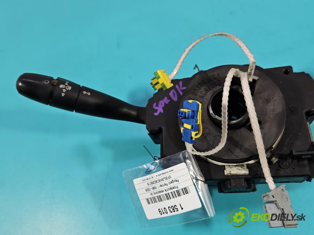 Peugeot Partner I 1996-2008 1.6 hdi 90 HP manual 66.2 kW 1560 cm3 5- prepínač komplex: 96605638XT (Prepínacie páčky pod volantom)