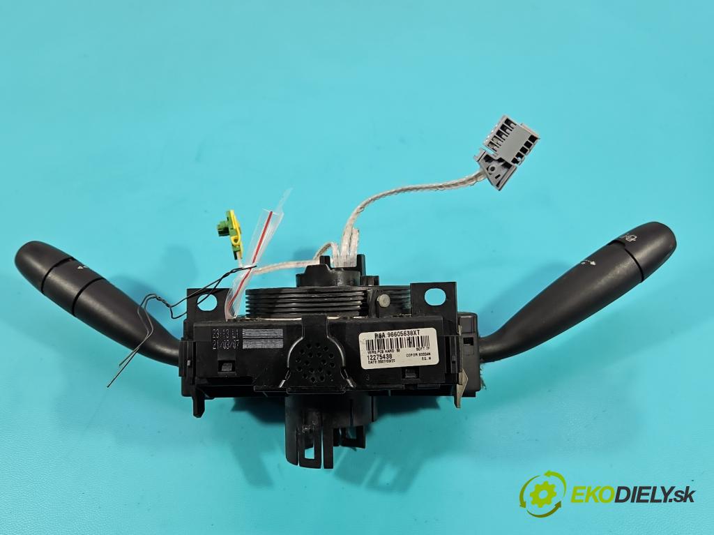 Peugeot Partner I 1996-2008 1.6 hdi 90 HP manual 66.2 kW 1560 cm3 5- prepínač komplex: 96605638XT (Prepínacie páčky pod volantom)