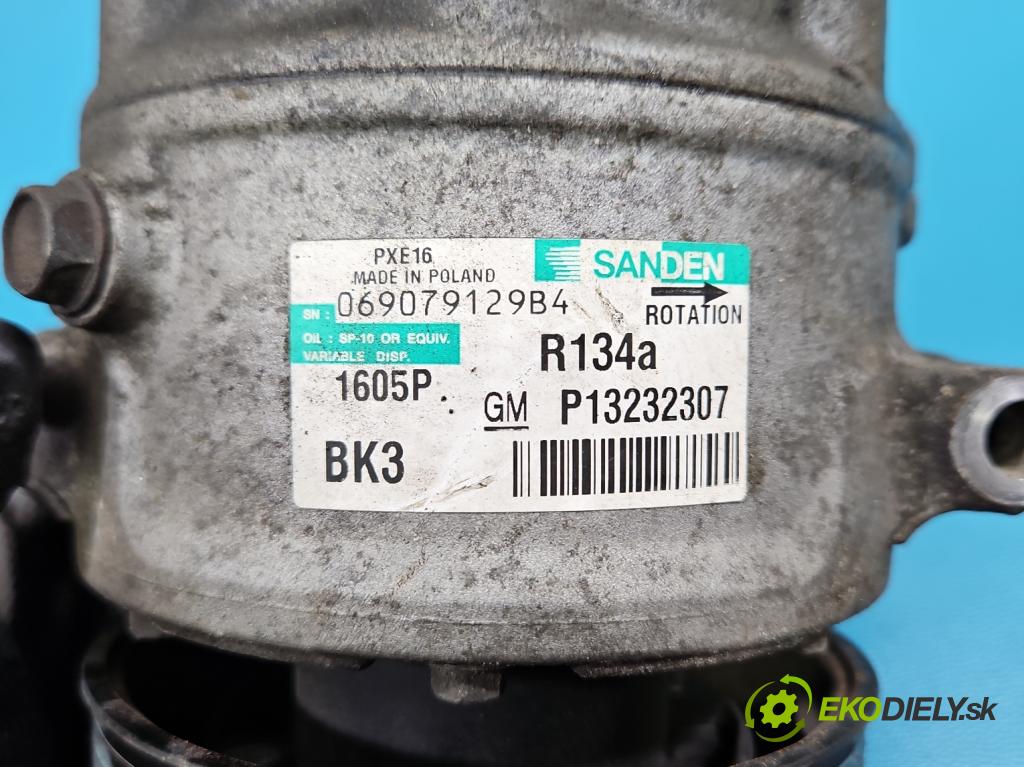 Opel Insignia A 2008-2017 2.0 cdti 131 HP automatic 96 kW 1956 cm3 5- Kompresor: klimatizácie 13232307 (Kompresor klimatizácie)