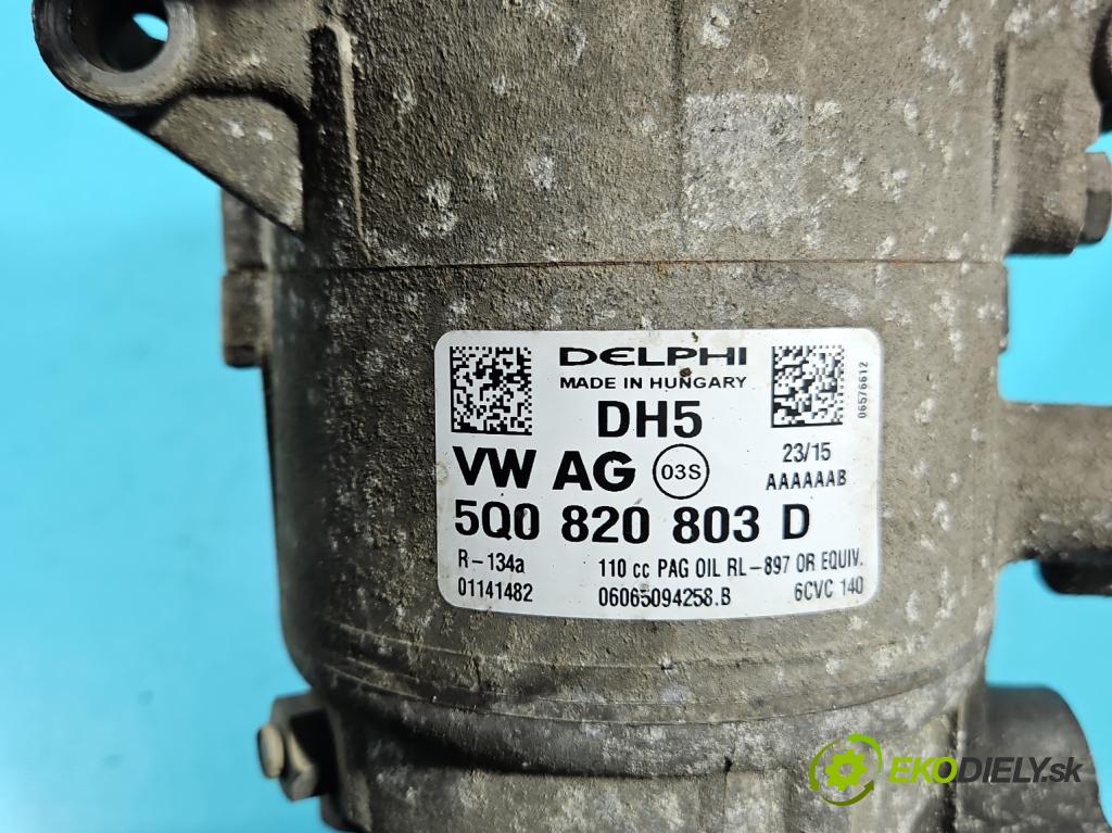 Seat Leon III 2012-2020 2.0 tdi 150 HP manual 110 kW 1968 cm3 5- Kompresor: klimatizácie 5Q0820803D (Kompresor klimatizácie)