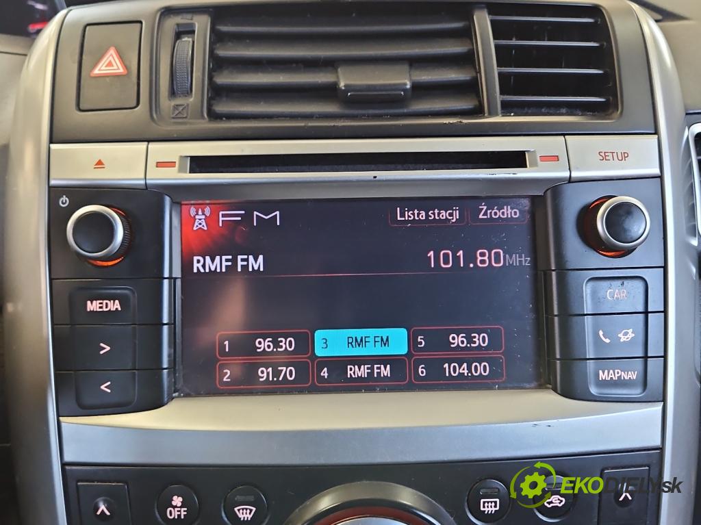 Toyota Verso 2009-2018 2.0 D4D 125 HP manual 92 kW 1998 cm3 5- Radio originál 86140-0F020