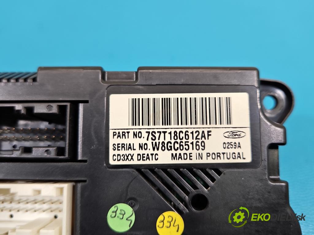 Ford Mondeo Mk4 2007-2014 2.3 16V 160 hp automatic 118 kW 2261 cm3 4- palubní deska panel topení 7S7T18C612AF