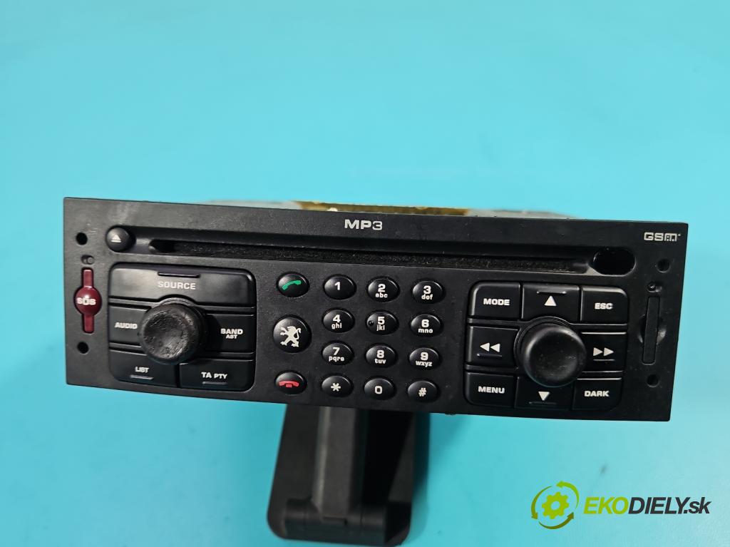 Peugeot 807 2002-2014 2.0 hdi 136 HP manual 100 kW 1997 cm3 5- Radio originál 14009787XT