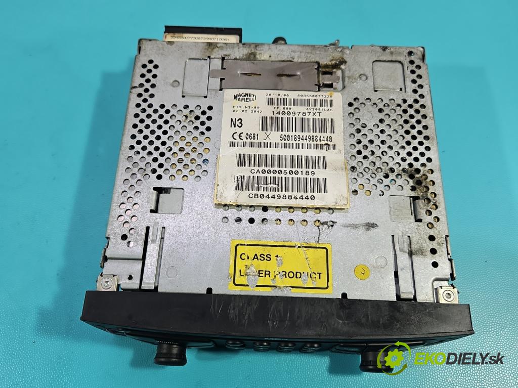 Peugeot 807 2002-2014 2.0 hdi 136 HP manual 100 kW 1997 cm3 5- Radio originál 14009787XT