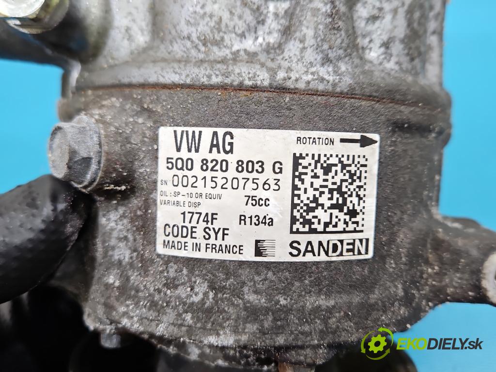 Vw Passat B8 2014 - 2.0 TDI 150 HP automatic 110 kW 1968 cm3 5- Kompresor: klimatizácie 5Q0820803G (Kompresor klimatizácie)