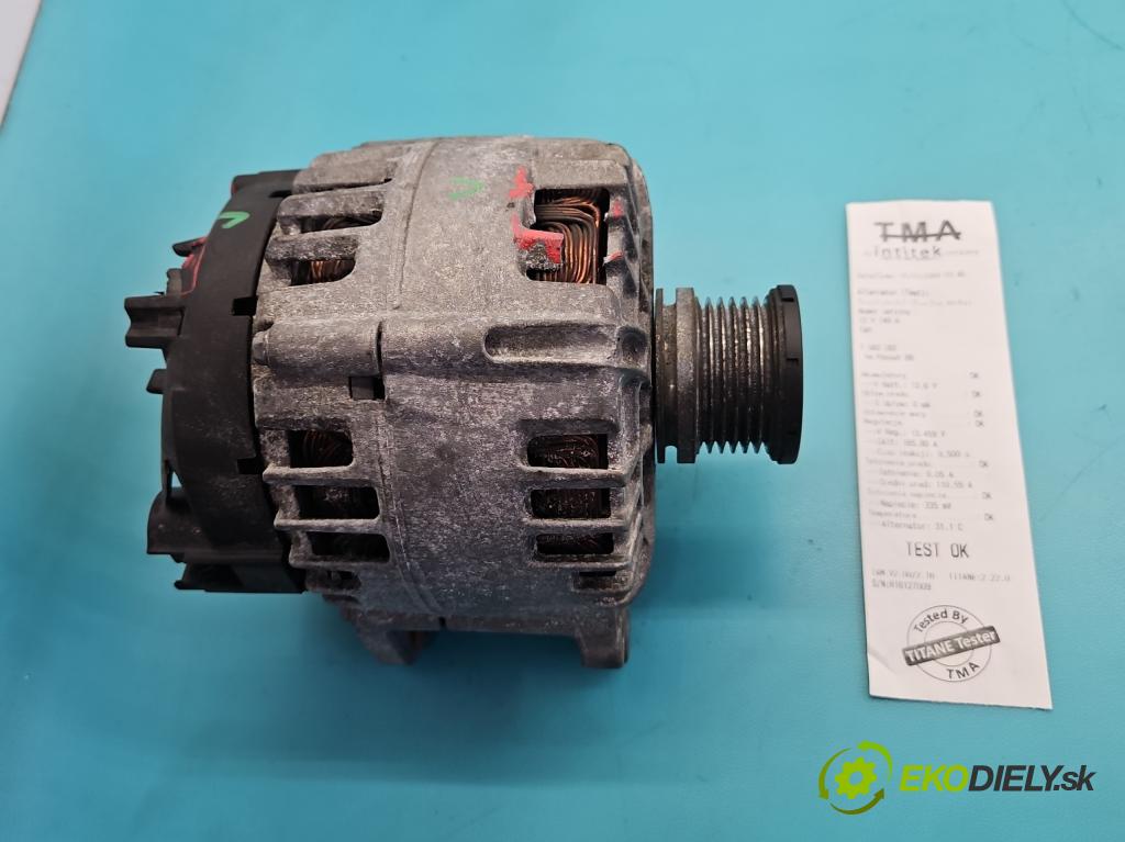 Vw Passat B8 2014 - 2.0 TDI 150 HP automatic 110 kW 1968 cm3 5- Alternator 03L903023L (Alternátor)