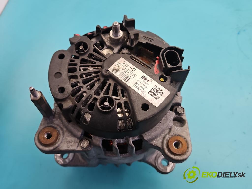 Vw Passat B8 2014 - 2.0 TDI 150 HP automatic 110 kW 1968 cm3 5- Alternator 03L903023L (Alternátor)