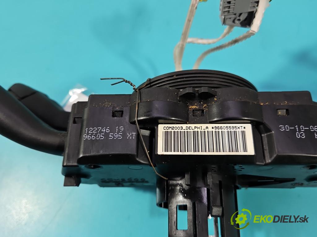 Peugeot 807 2002-2014 2.0 hdi 136hp manual 100 kW 1997 cm3 5- Přepínač sdružený 96605595XT (Páčky pod volantem)