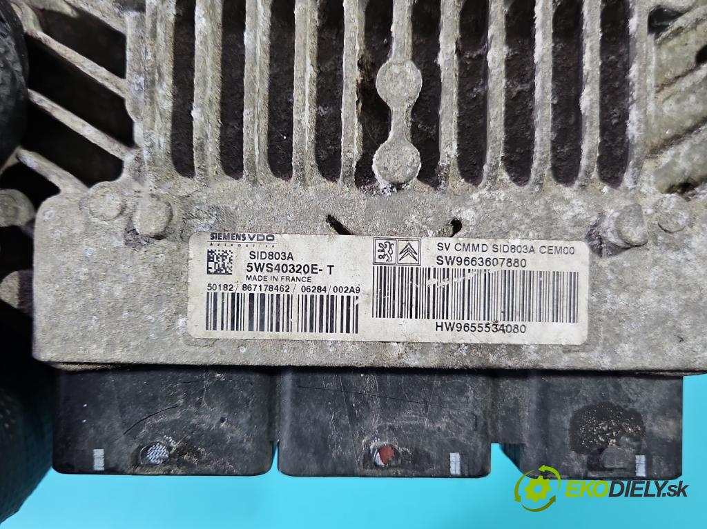 Peugeot 807 2002-2014 2.0 hdi 136 HP manual 100 kW 1997 cm3 5- riadiaca jednotka motora 9663607880