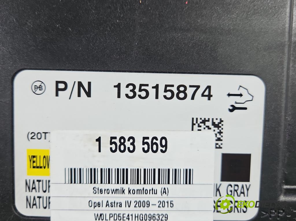 Opel Astra IV 2009-2015 1.4 T 140 HP manual 103 kW 1364 cm3 4- riadiaca jednotka komfortu 13515874