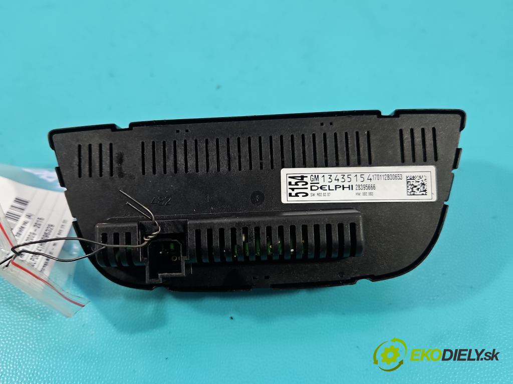 Opel Astra IV 2009-2015 1.4 T 140 hp manual 103 kW 1364 cm3 4- palubní deska panel topení 13435154