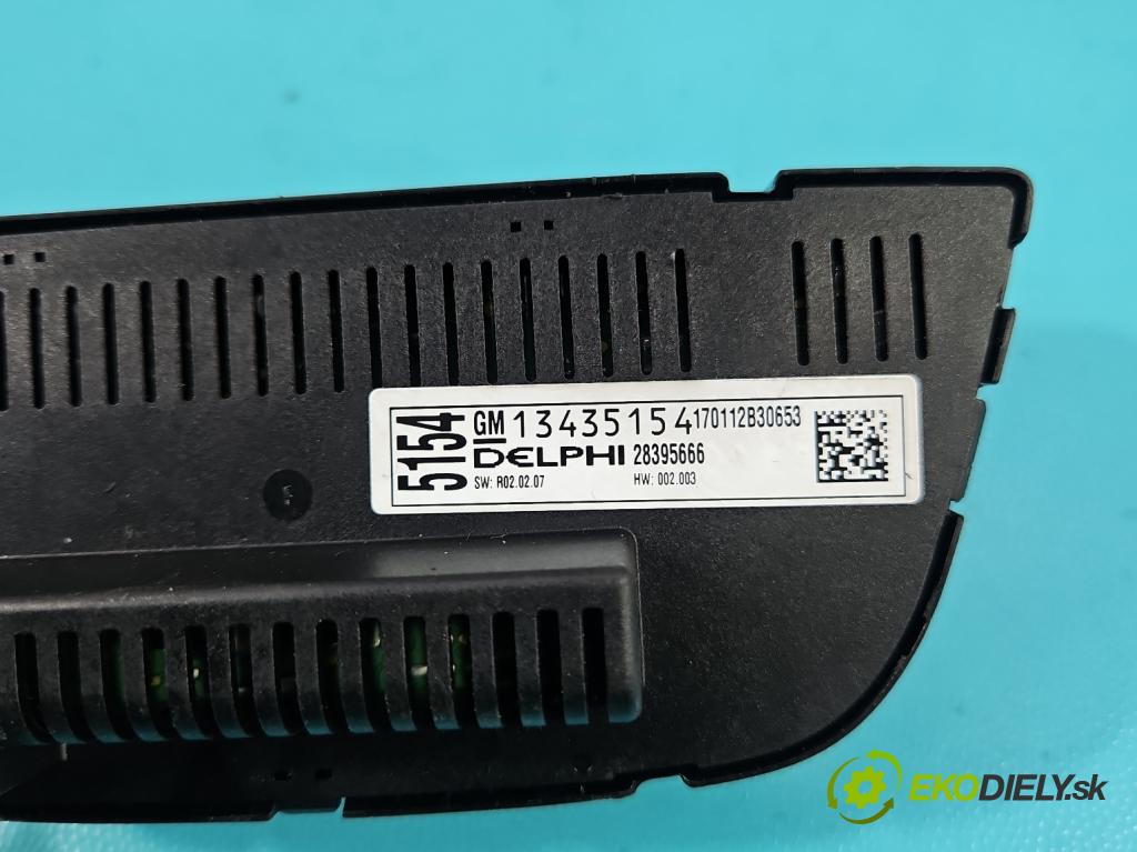 Opel Astra IV 2009-2015 1.4 T 140 hp manual 103 kW 1364 cm3 4- palubní deska panel topení 13435154