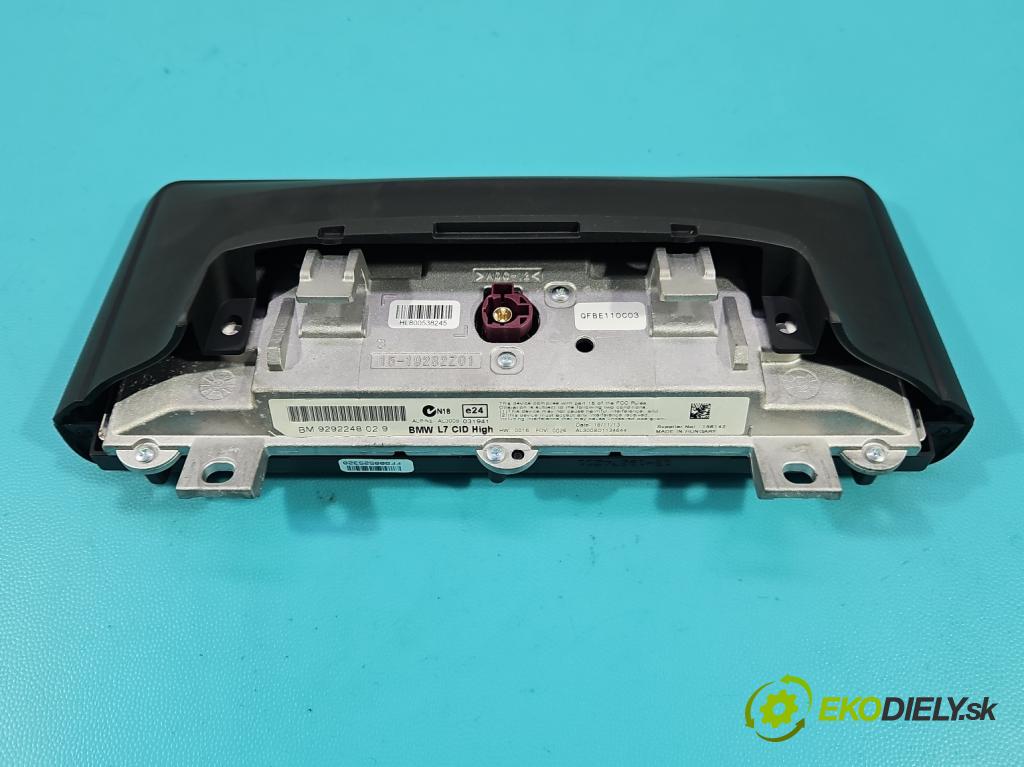 Bmw 3 F30 2011-2018 2.0d 184 hp automatic 135 kW 1995 cm3 5- displej 9292248 (Přístrojová deska)