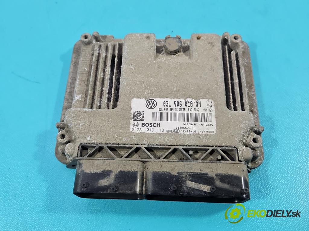 Skoda Yeti 2009-2017 2.0d 170 HP manual 125 kW 1968 cm3 5- riadiaca jednotka motora 03L906018QM