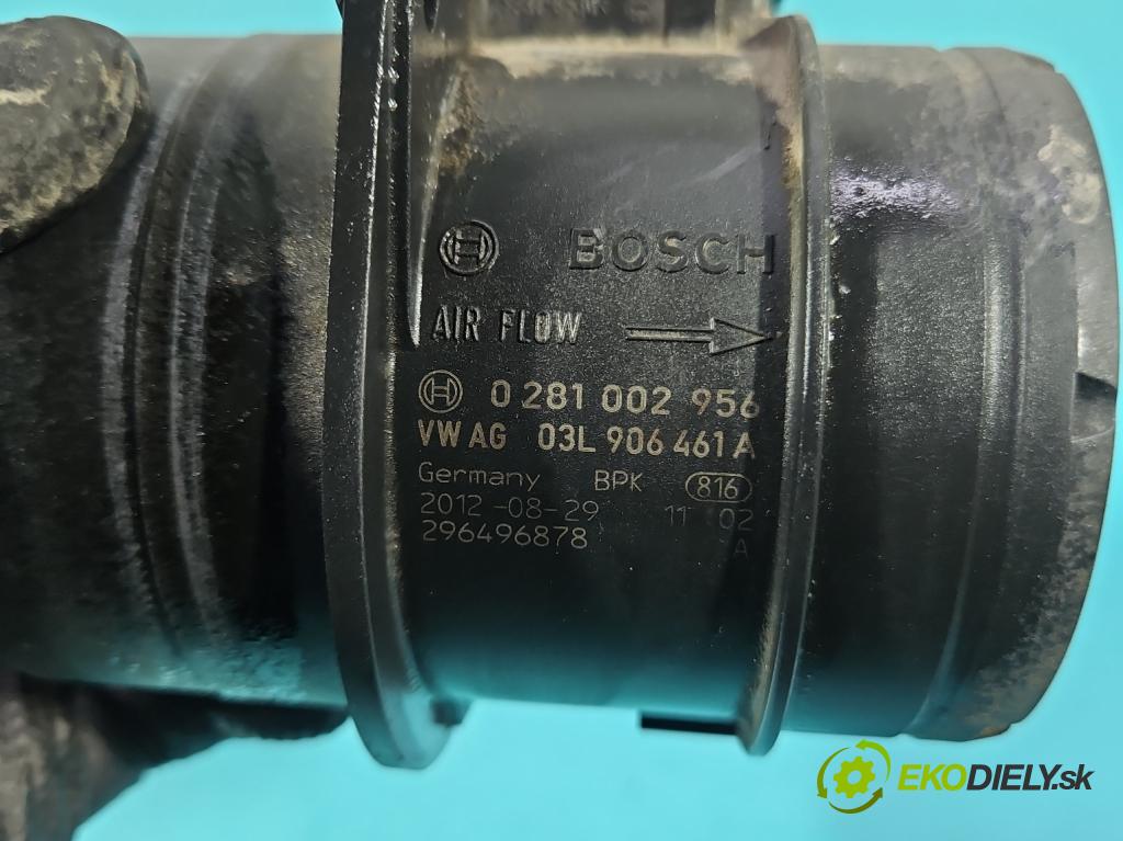 Skoda Yeti 2009-2017 2.0d 170 HP manual 125 kW 1968 cm3 5- průtokoměr: 0281002956 (Váha vzduchu)