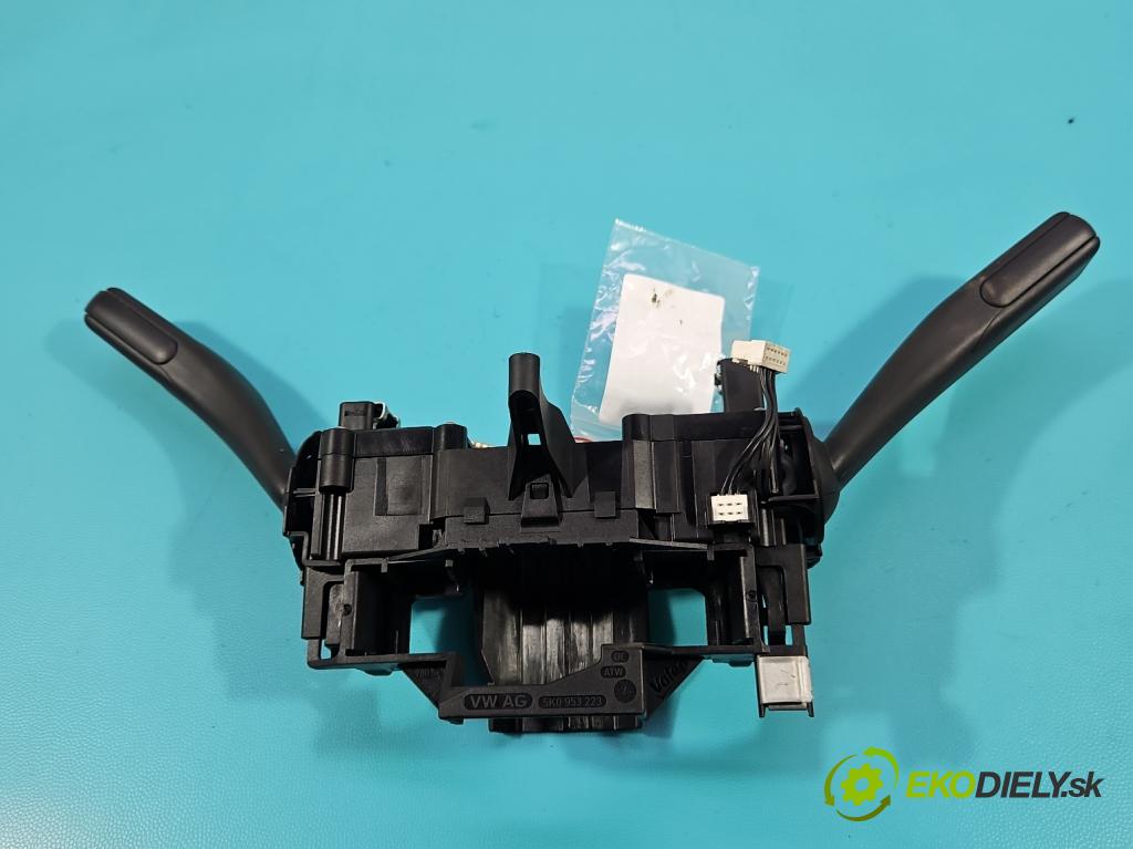 Skoda Yeti 2009-2017 2.0d 170 HP manual 125 kW 1968 cm3 5- prepínač komplex: 5K0953502M (Prepínacie páčky pod volantom)