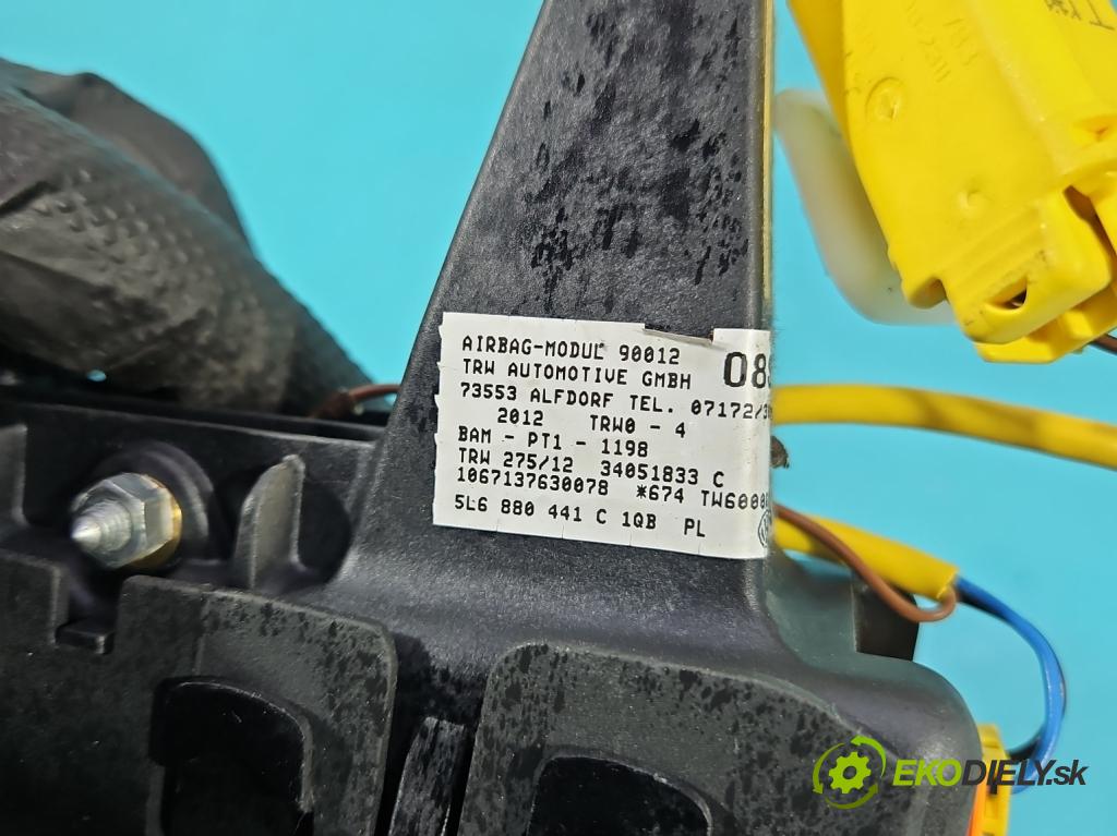 Skoda Yeti 2009-2017 2.0d 170 HP manual 125 kW 1968 cm3 5- airbag vzduch: ostatné 5L6880441C