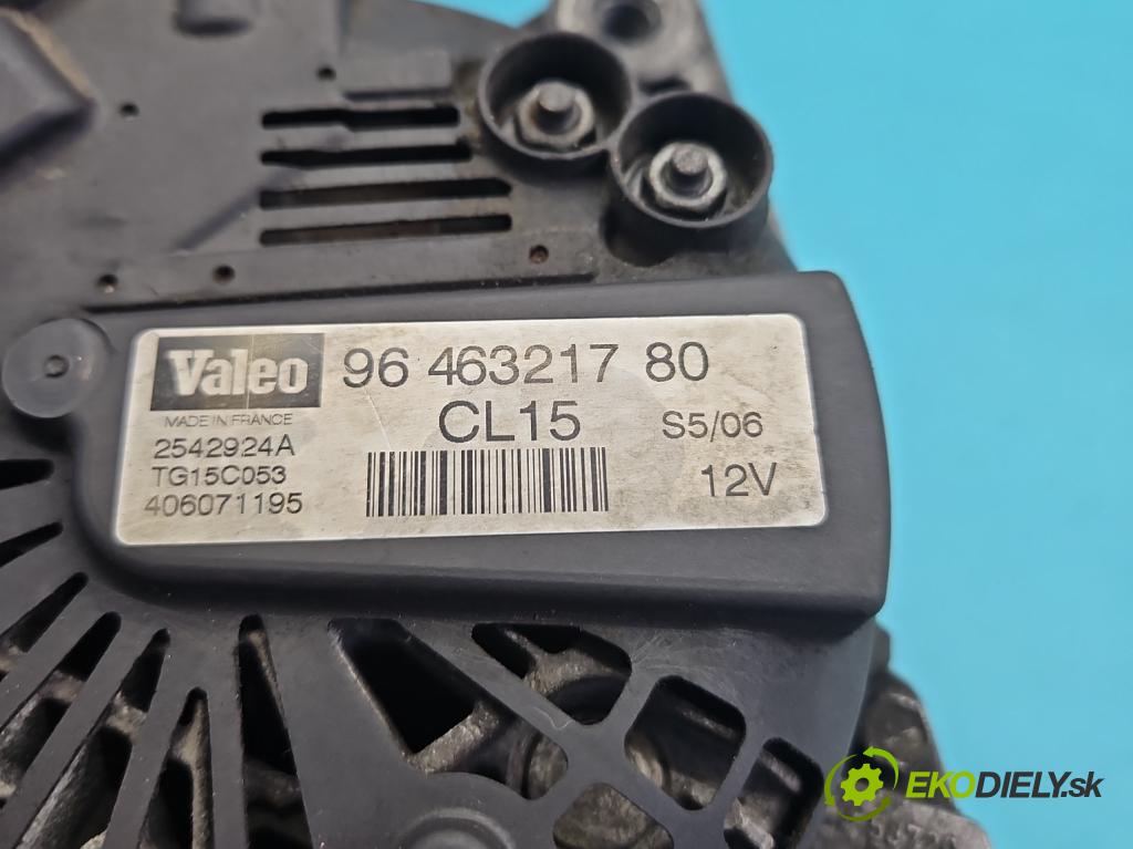 Citroen Xsara Picasso 1.6 hdi 90 HP manual 66 kW 1560 cm3 5- Alternator 9646321780 (Alternátor)
