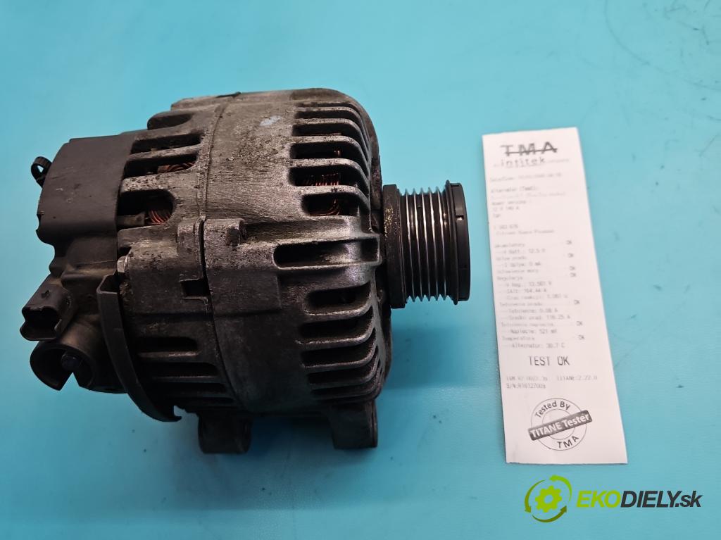 Citroen Xsara Picasso 1.6 hdi 90 HP manual 66 kW 1560 cm3 5- Alternator 9646321780 (Alternátor)