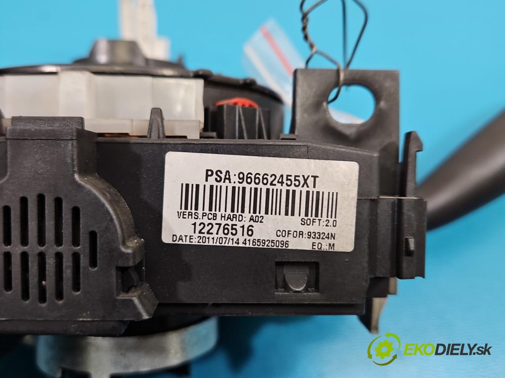 Peugeot Partner II 2008-2018 1.6 hdi 90 HP manual 66.2 kW 1560 cm3 3- prepínač komplex: 96662455XT (Prepínacie páčky pod volantom)