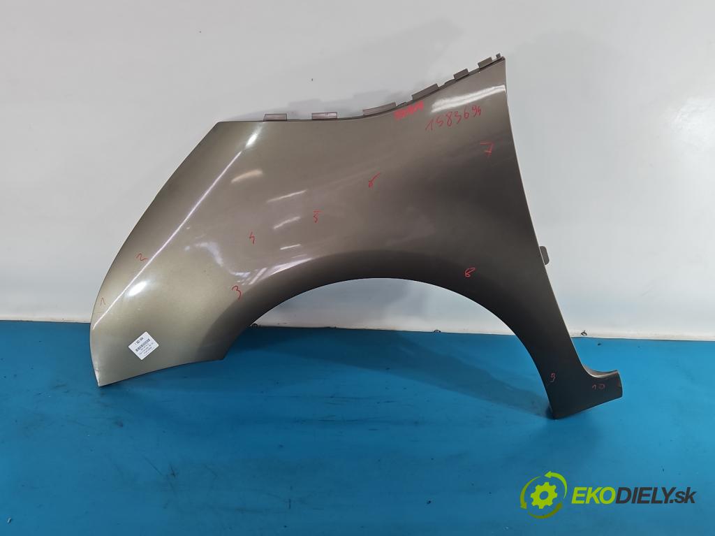 Citroen C4 Grand picasso I 2006-2013 1.8 16V EW7AF 125 HP manual 92 kW 1749 cm3 5- blatník predné ľavý 9652990860 (Blatník predný ľavý)