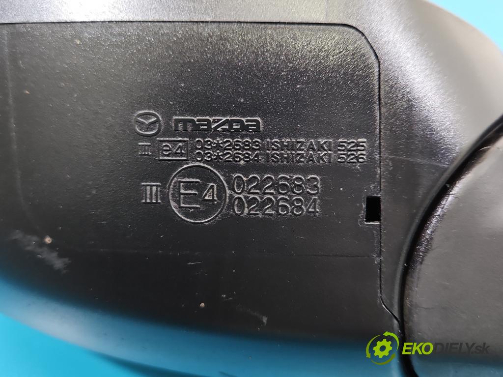 Mazda 6 II GH 2007-2012 2.2 citd 125 HP manual 92 kW 2184 cm3 5- zrkadlo ľavé  (Kľučka dverí ostatné)