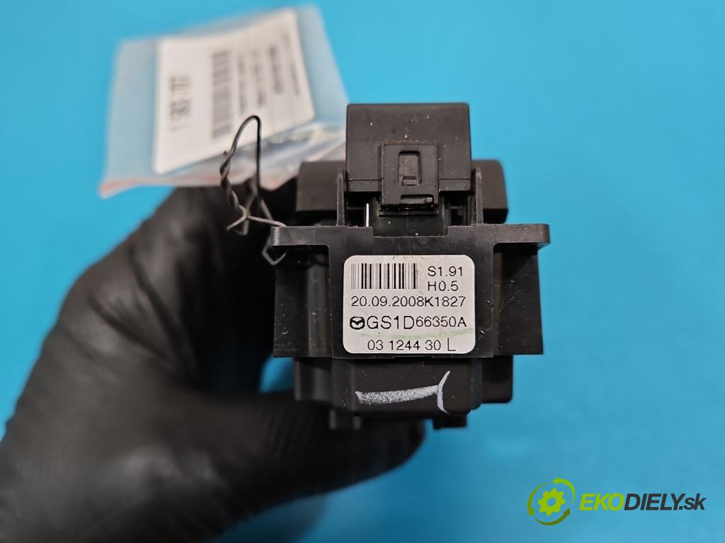 Mazda 6 II GH 2007-2012 2.2 citd 125 HP manual 92 kW 2184 cm3 5- prepínač okien spätných zrkadiel GS1D66350A
