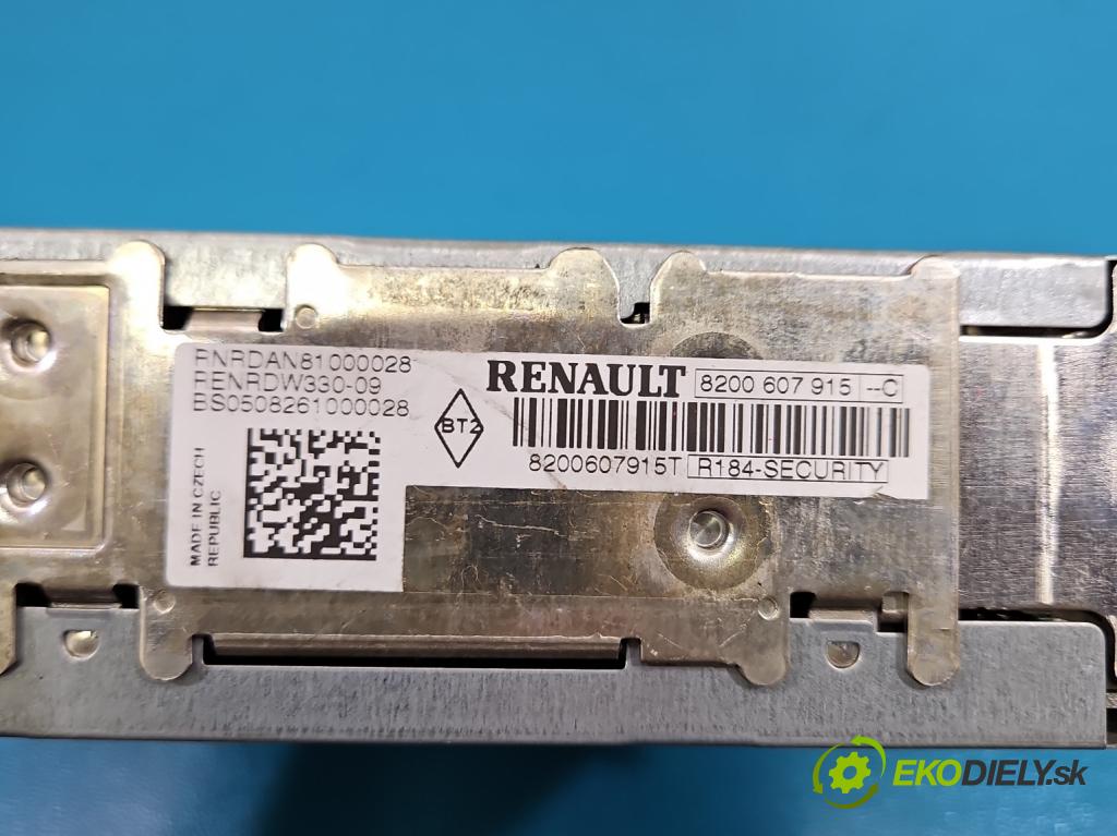 Renault Clio III 2005-2012 1.5 dci 68 hp manual 50 kW 1461 cm3 3- Radio továrna: 8200607915C