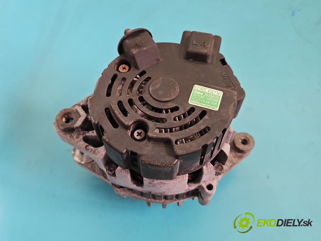 Hyundai I20 I 2008-2014 1.2 16V 78 HP manual 57.2 kW 1248 cm3 5- Alternator 37300-03100 (Alternátor)