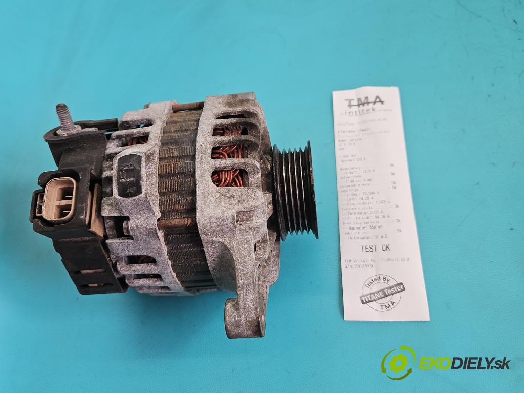 Hyundai I20 I 2008-2014 1.2 16V 78 HP manual 57.2 kW 1248 cm3 5- Alternator 37300-03100 (Alternátor)