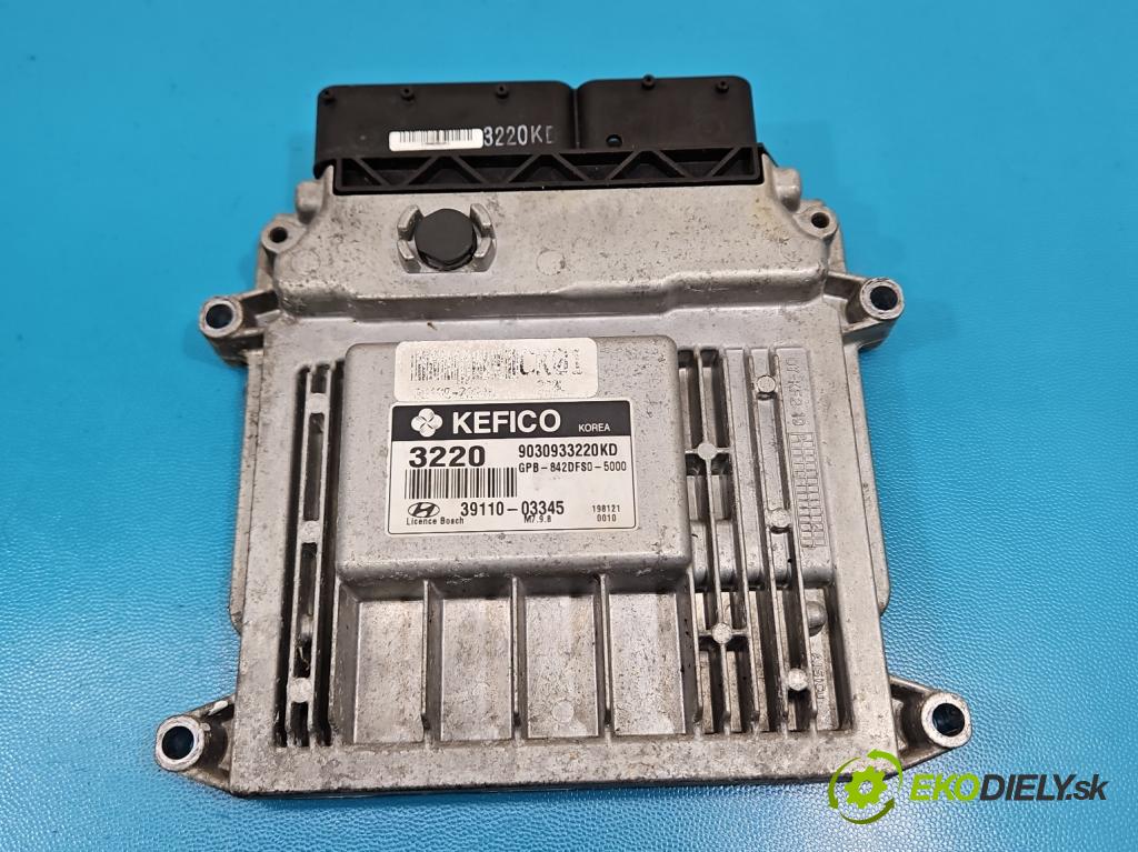 Hyundai I20 I 2008-2014 1.2 16V 78 HP manual 57.2 kW 1248 cm3 5- riadiaca jednotka motora 39110-03345