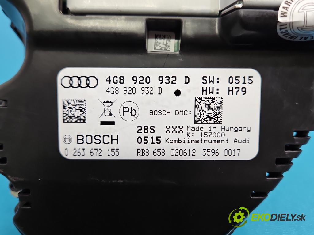 Audi A6 C7 2011-2018 2.0 tdi 177 HP automatic 130 kW 1968 cm3 5- prístrojovka/ budíky 4G8920932D (Prístrojová doska)