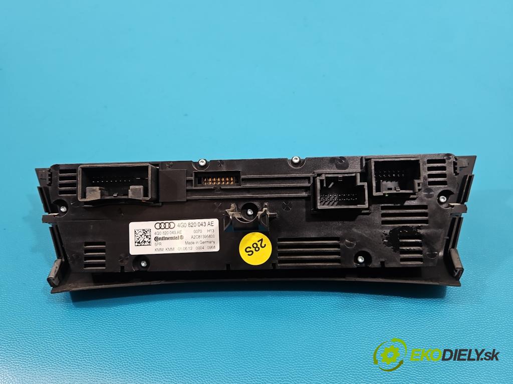 Audi A6 C7 2011-2018 2.0 tdi 177 hp automatic 130 kW 1968 cm3 5- palubní deska panel topení 4G0820043AE