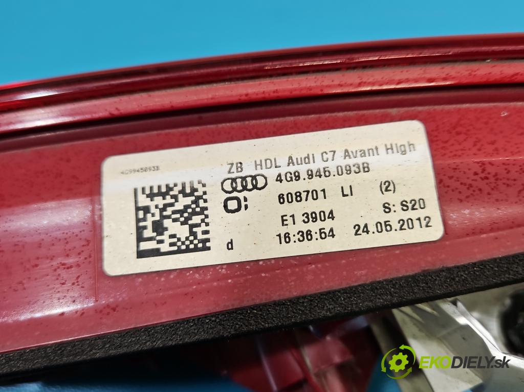 Audi A6 C7 2011-2018 2.0 tdi 177 hp automatic 130 kW 1968 cm3 5- světlo zadní levé kufrových dveří 4G9945093B