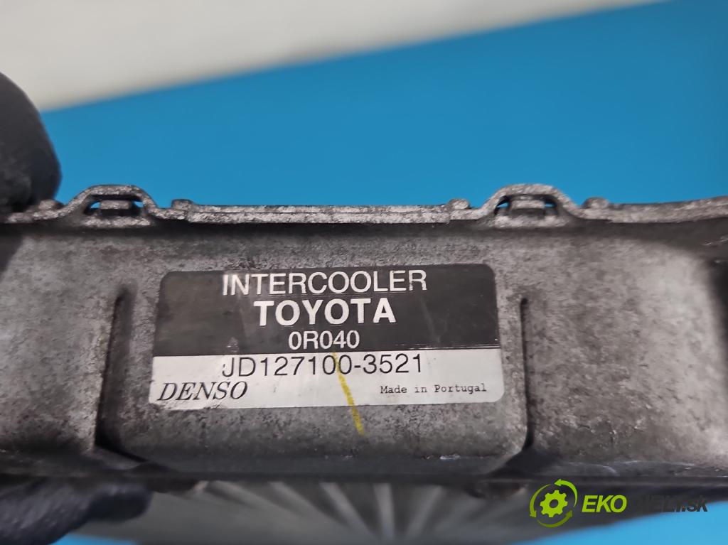 Toyota Verso 2009-2018 2.0 D4D 125 hp manual 92 kW 1998 cm3 5- Intercooler 127100-3521 (Intercooler (chladič stlačeného vzduchu))