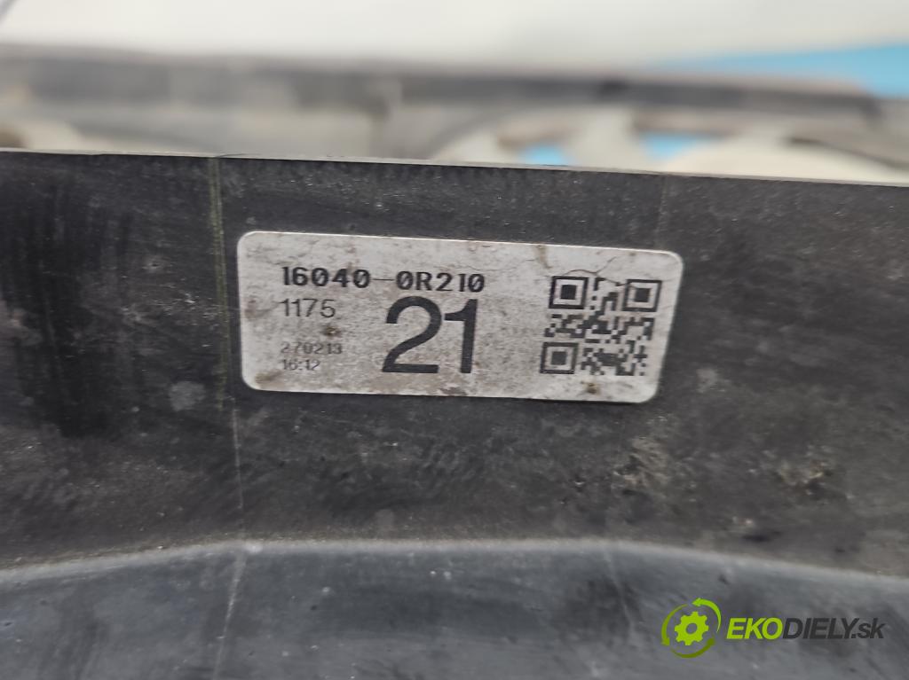 Toyota Verso 2009-2018 2.0 D4D 125 hp manual 92 kW 1998 cm3 5- ventilátor chladič 16040-0R210
