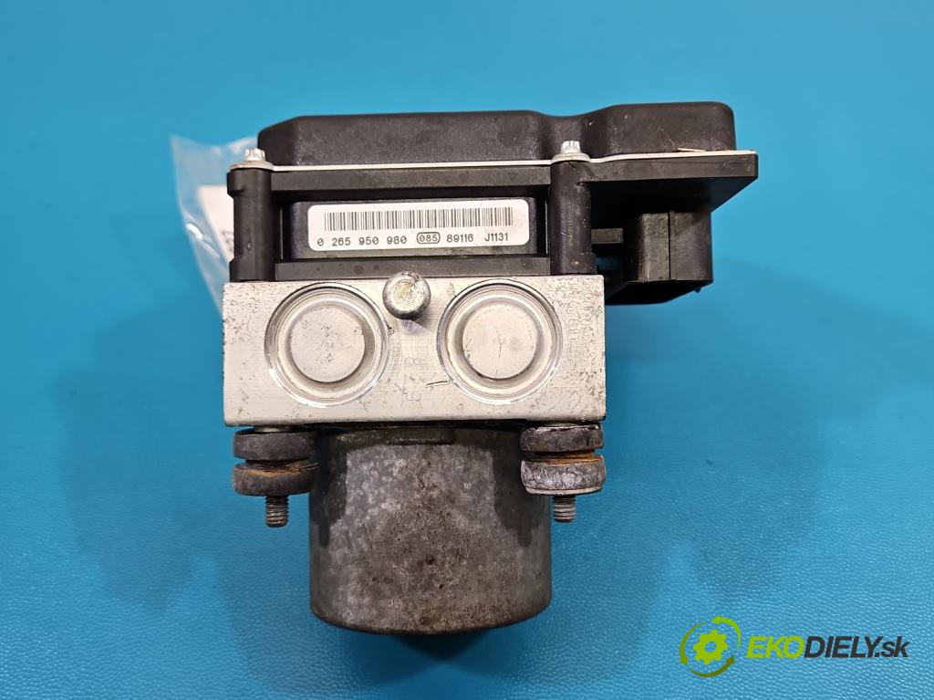 Hyundai I20 I 2008-2014 1.2 16V 78 hp manual 57.2 kW 1248 cm3 5- čerpadlo abs 0265950980 (Pumpa ABS)