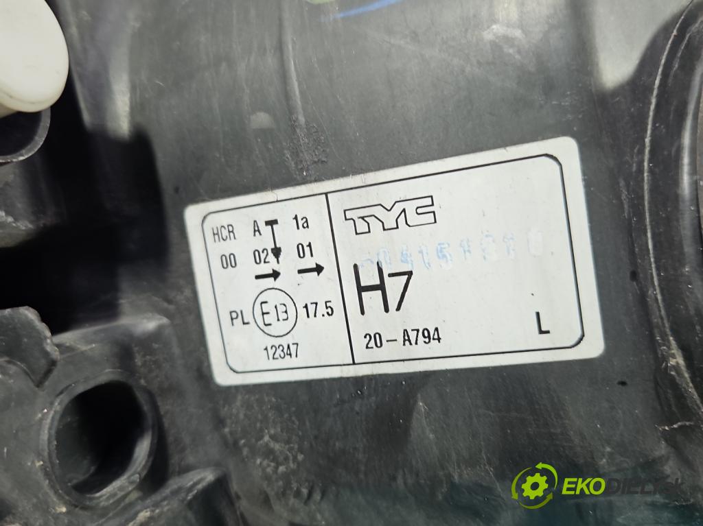 Renault Clio III 2005-2012 1.5 dci 68 HP manual 50 kW 1461 cm3 3- Reflektor: ľavý  (Kľučka dverí ostatné)