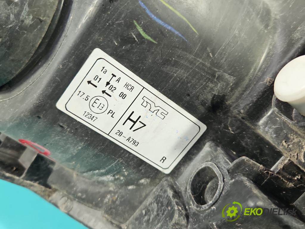 Renault Clio III 2005-2012 1.5 dci 68 HP manual 50 kW 1461 cm3 3- Reflektor: pravý  (Svetlo predné pravé)