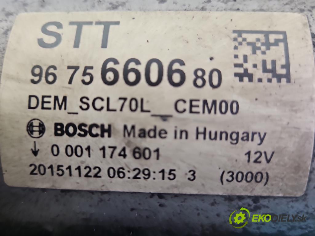 Peugeot 308 II 2013-2021 1.6 hdi 120 HP manual 88 kW 1560 cm3 5- štartér 9675660680 (Štartér)