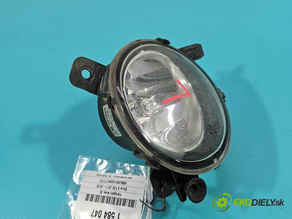 Bmw 3 F30 2011-2018 2.0d 184hp automatic 135 kW 1995 cm3 5- Halogen ľavý 7248911 (Kľučka dverí ostatné)