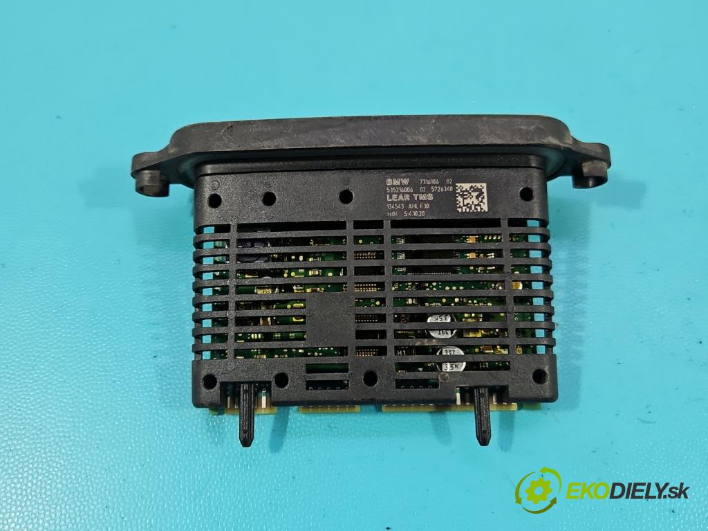 Bmw 3 F30 2011-2018 2.0d 184hp automatic 135 kW 1995 cm3 5- modul lampy: 7316186
