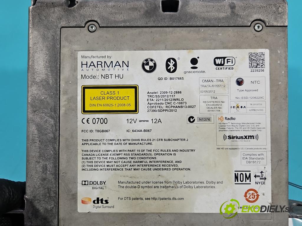 Bmw 3 F30 2011-2018 2.0d 184hp automatic 135 kW 1995 cm3 5- Radio originál 9347822