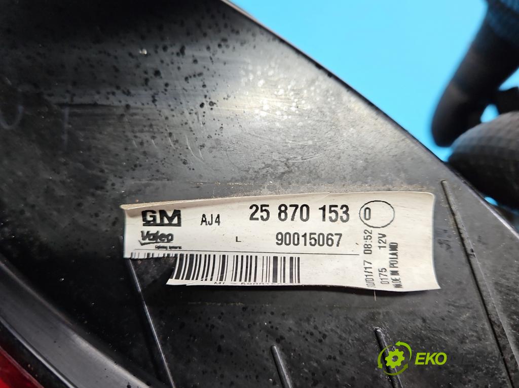 Opel Astra IV 2009-2015 1.4 T 140 HP manual 103 kW 1364 cm3 4- svetlo / reflektor zadné ľavé 25870153 (Kľučka dverí ostatné)