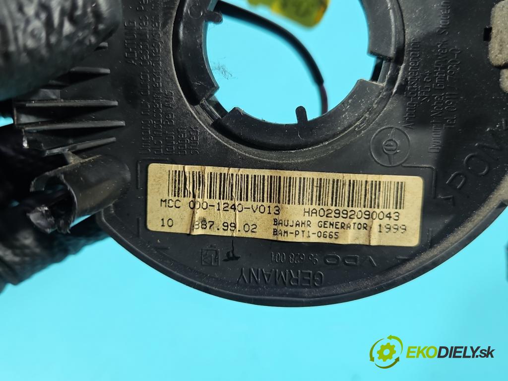Smart Fortwo 1998-2007 54 HP manual 40 kW 599 cm3 3- Páska: airbag 96628001 (Airbag)