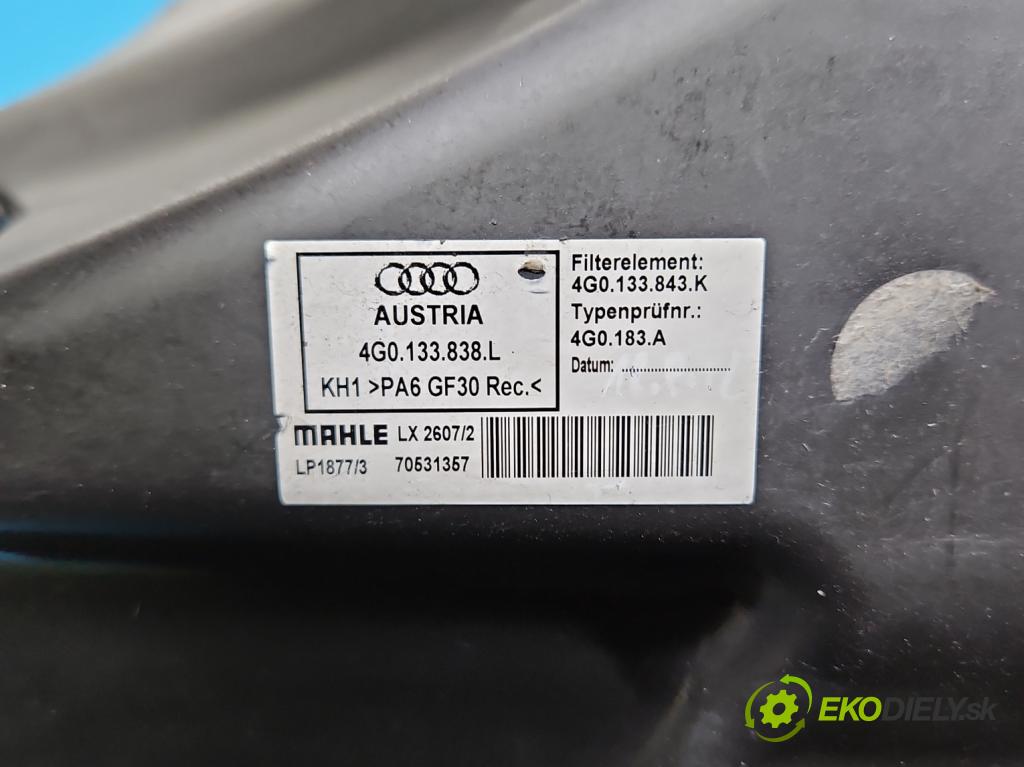 Audi A6 C7 2011-2018 2.0 tdi 177 HP automatic 130 kW 1968 cm3 5- obal filtra vzduchu 4G0133838L (Obal vzduchového filtra)
