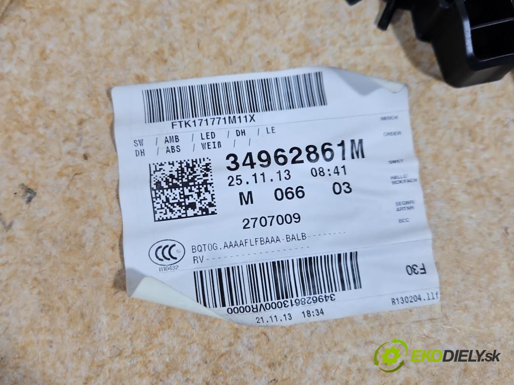 Bmw 3 F30 2011-2018 2.0d 184hp automatic 135 kW 1995 cm3 5- Čalounictví: dvere predné pravé 34962861M