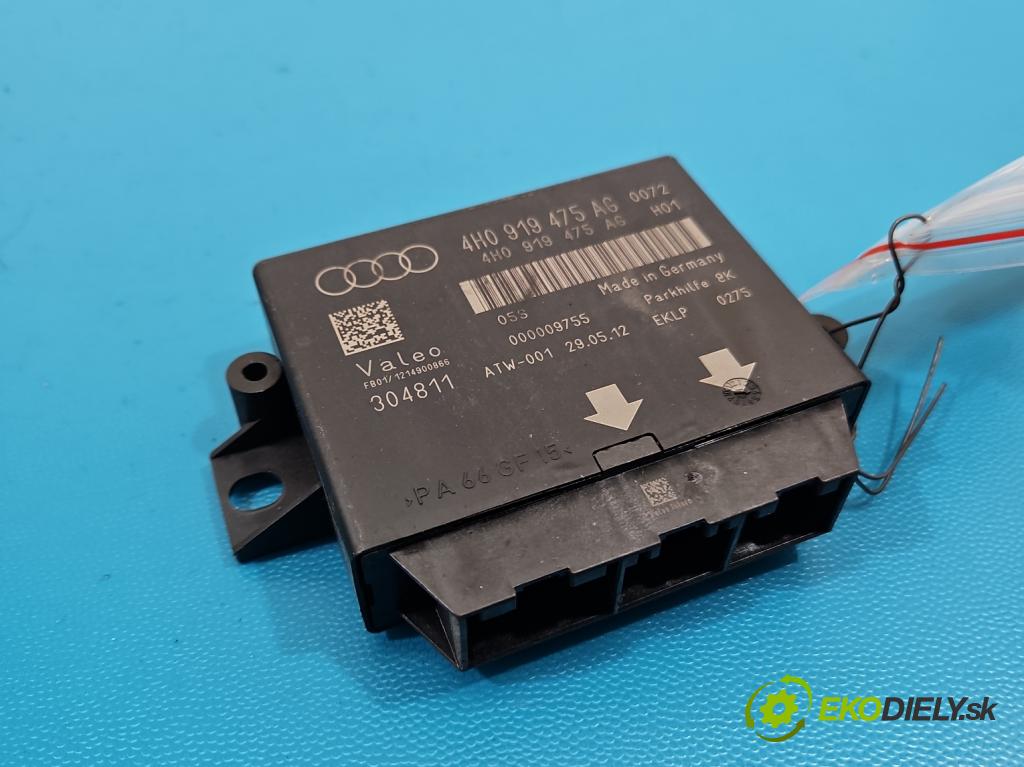Audi A6 C7 2011-2018 2.0 tdi 177 HP automatic 130 kW 1968 cm3 5- riadiaca jednotka parkovaní: 4H0919475AG